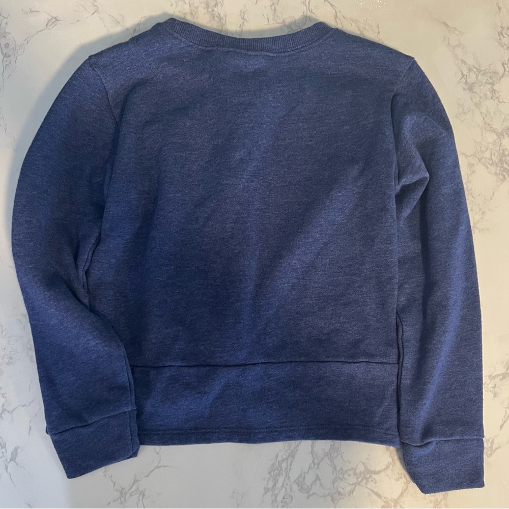 Girls Twist Front Fleece Sweatshirt Small - Picture 3 of 5